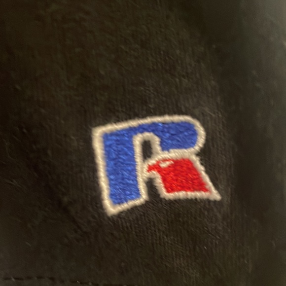 Russell blend baseball Vipers top black & athletic shorts red boys size L 14 16 - Picture 5 of 12